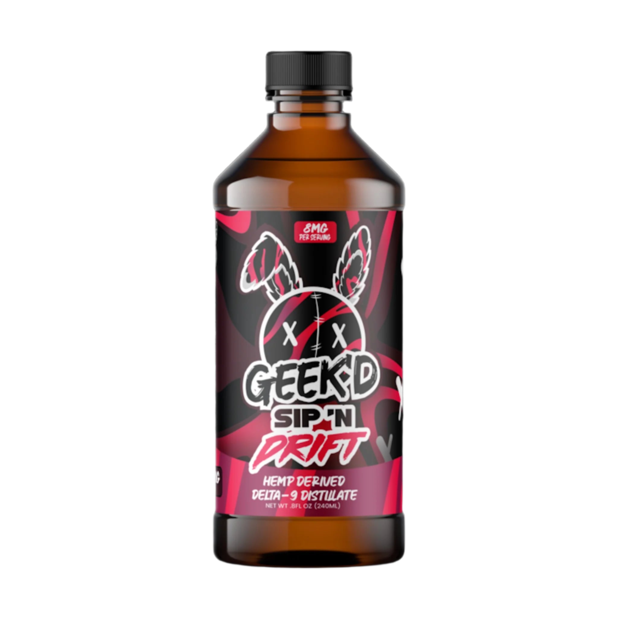 Geekd Sip’n Drift Delta 9 Hemp Derived Syrup – 800mg