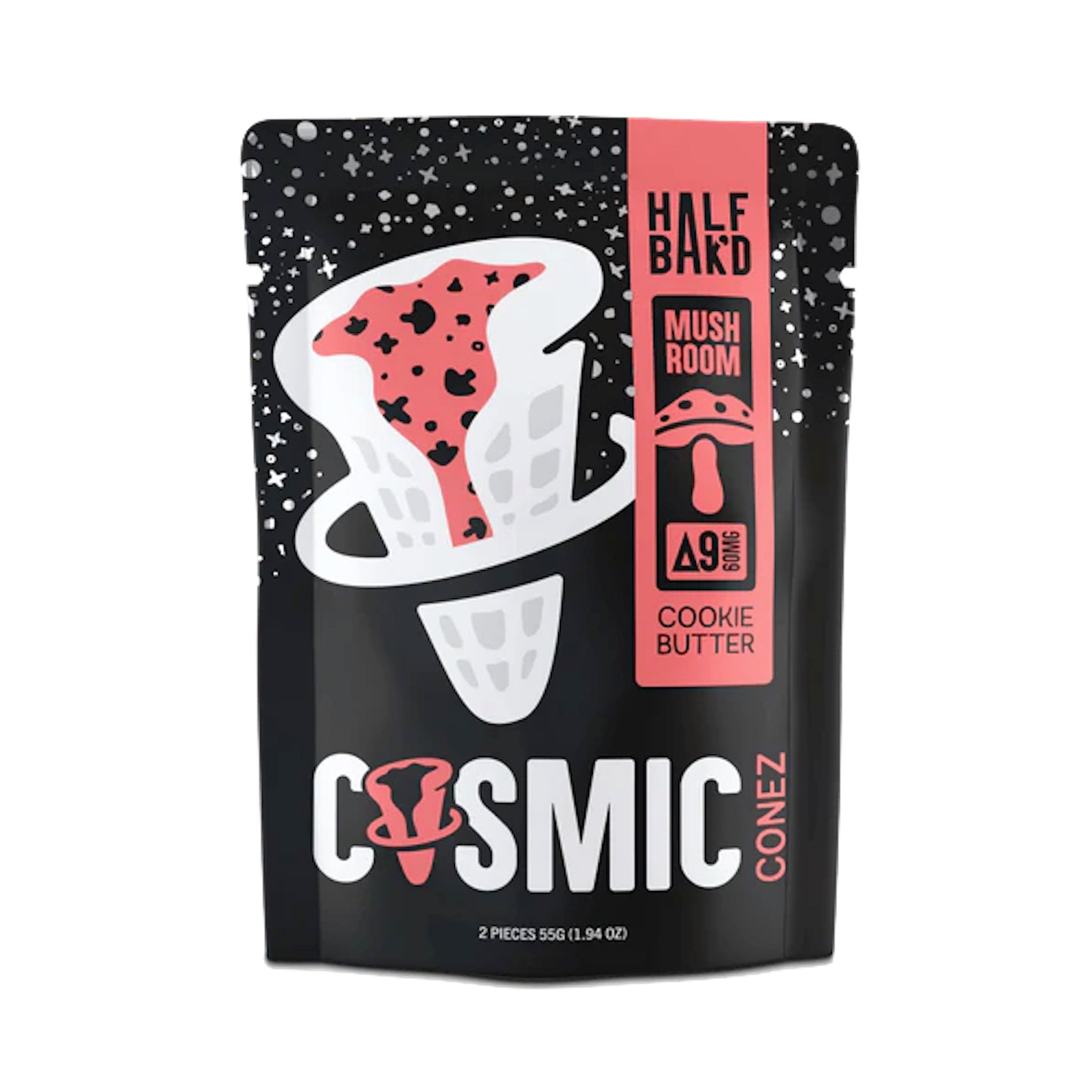 Half Bakd Mushroom Cookie Butter Cosmic Conez-2ct