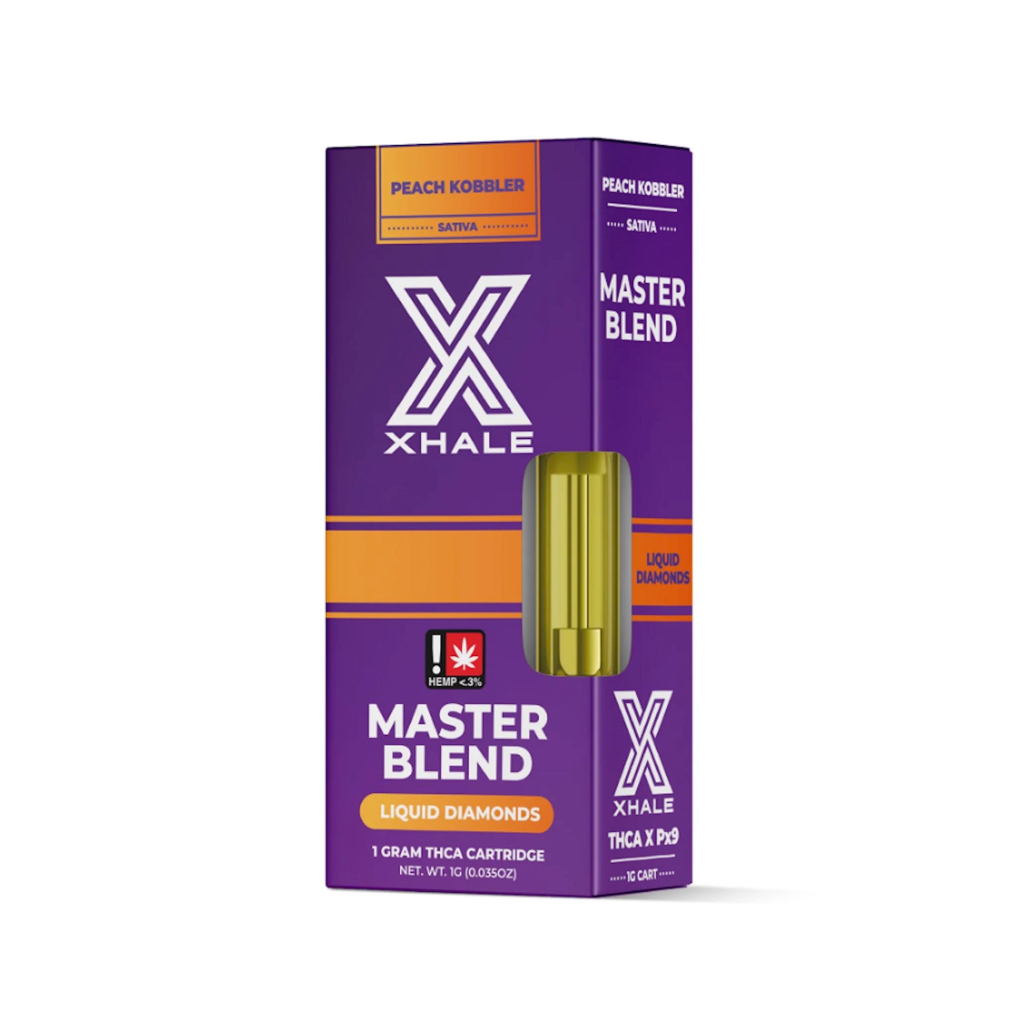 Xhale THC-A Blend Peach Kobbler Cartridge – 1000mg